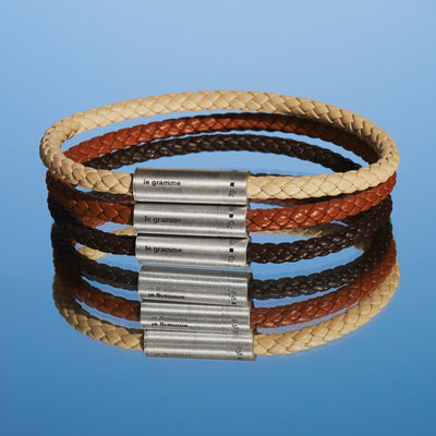 new in: the leathe cable bracelet
